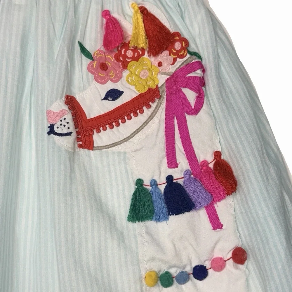 Mini Boden Llama Appliqué Dress Size 7-8